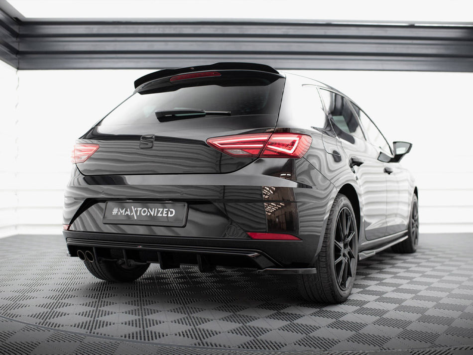 Maxton Design Rear Side Splitters V.2 Seat Leon Hatchback Mk3 Facelift - SE-LE-3F-RSD2G - Image 2