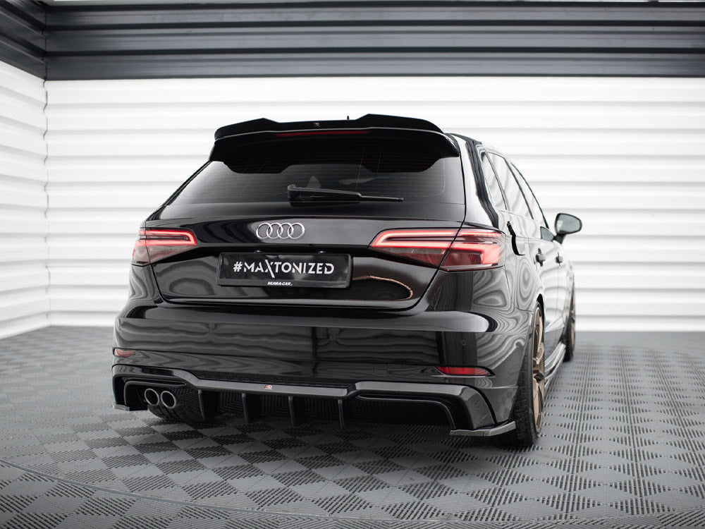 Maxton Design Rear Valance Audi A3 S-Line Sportback 8V Facelift (Version with dual exhausts on one side) - AU-S3-3F-SB-RS1GOO__ - Image 2