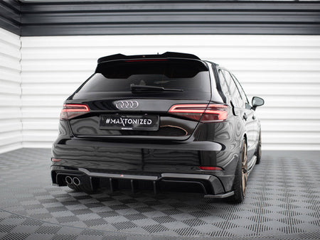 Maxton Design Rear Valance Audi A3 S-Line Sportback 8V Facelift (Version with dual exhausts on one side) - AU-S3-3F-SB-RS1GOO__ - Image 2