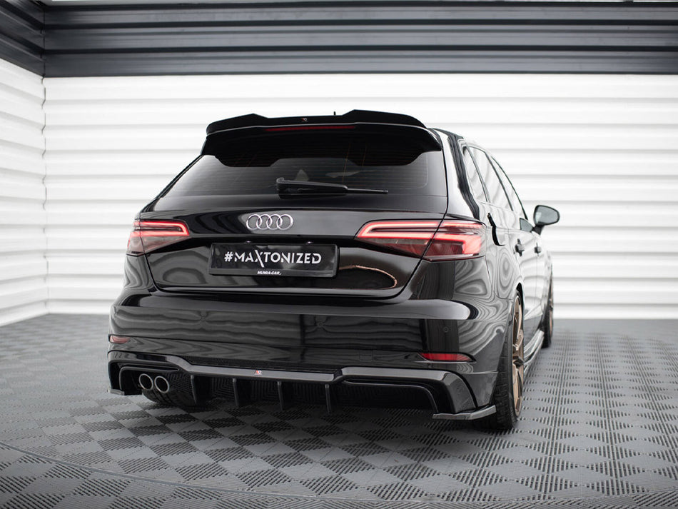 Maxton Design Rear Valance Audi A3 S-Line Sportback 8V Facelift (Version with dual exhausts on one side) - AU-S3-3F-SB-RS1GOO__ - Image 2