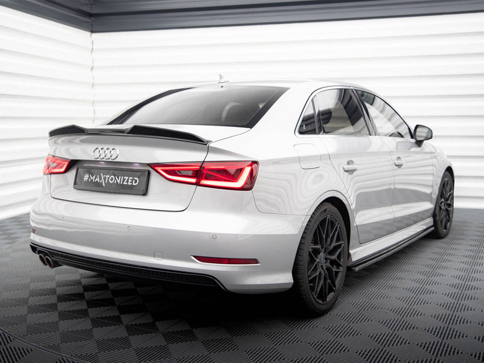 Maxton Design Spoiler CAP 3D Audi A3 / A3 S-Line / S3 Sedan 8V - AU-A3-8V-CAP3D1G - Image 2