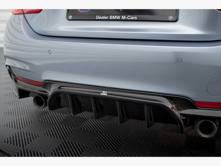 Maxton Design Rear Valance BMW 4 Coupe / Gran Coupe / Cabrio M-Pack F32 / F36 / F33 (Version with single exhausts on both sides) - BM-4-F32-MPACK-RS1GO_O - Image 4