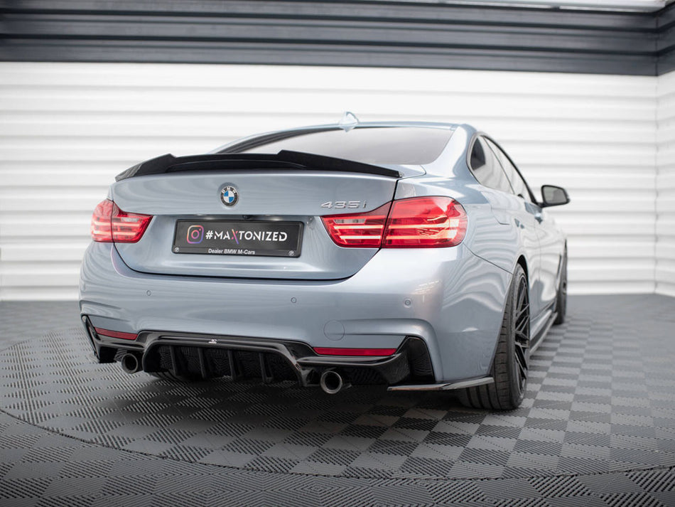Maxton Design Rear Valance BMW 4 Coupe / Gran Coupe / Cabrio M-Pack F32 / F36 / F33 (Version with single exhausts on both sides) - BM-4-F32-MPACK-RS1GO_O - Image 2