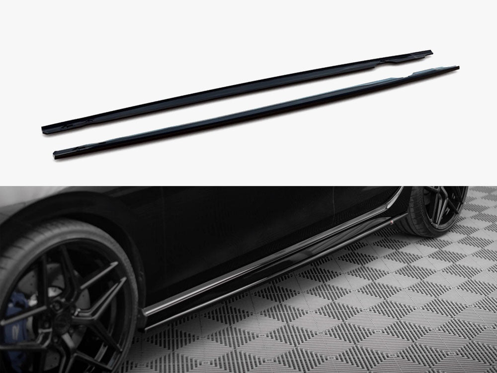 Maxton Design Side Skirts Diffusers V.3 Volkswagen Golf R Mk8 - VW-GO-8-R-SD3G - Image 1