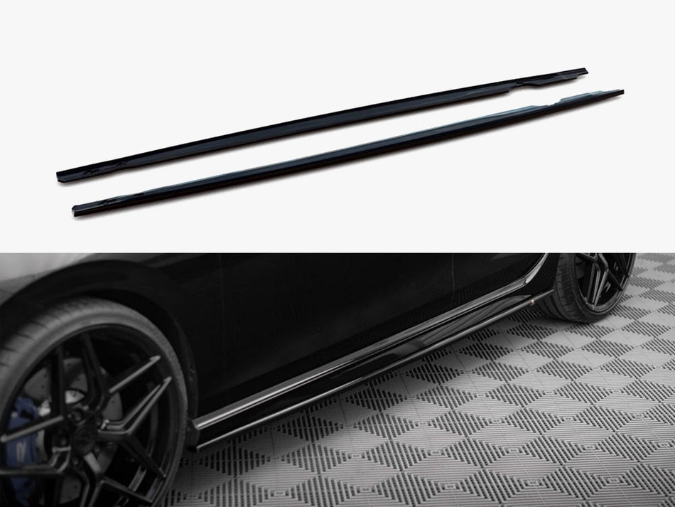 Maxton Design Side Skirts Diffusers V.3 Volkswagen Golf R Mk8 - VW-GO-8-R-SD3G - Image 1