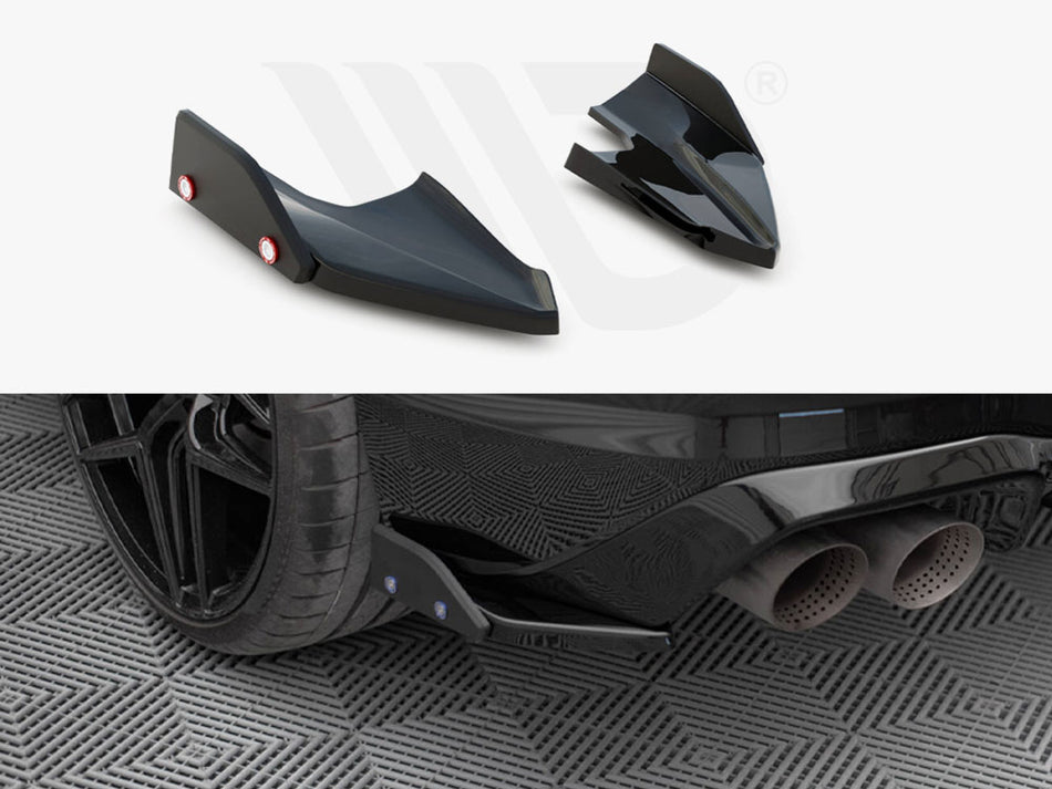 MAXTON DESIGN Rear Side Splitters V.5 + Flaps Volkswagen Golf R Mk8