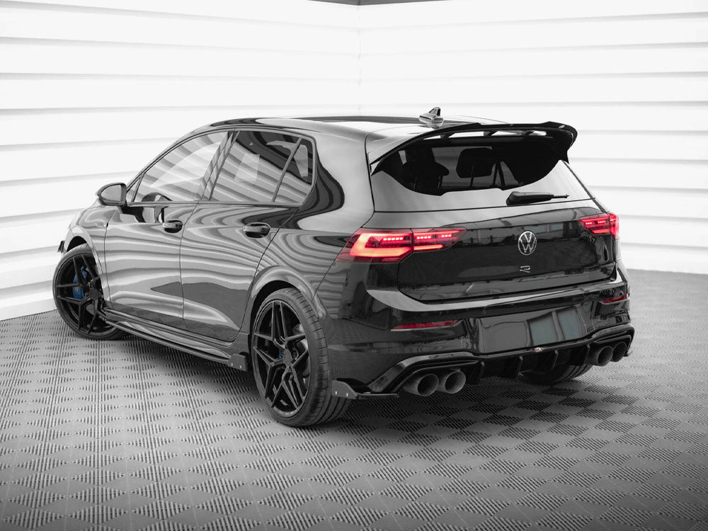 Maxton Design Rear Side Splitters V.6 + Flaps Volkswagen Golf R Mk8 - VW-GO-8-R-RSD6G+RSF1B - Image 2