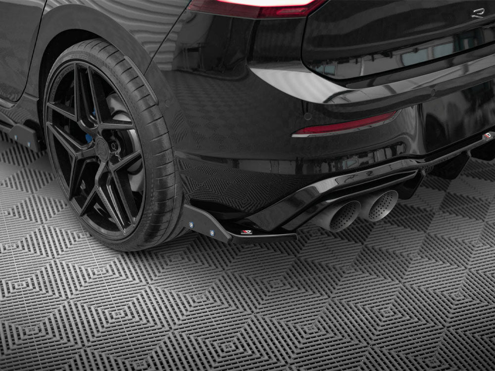 Maxton Design Rear Side Splitters V.6 + Flaps Volkswagen Golf R Mk8 - VW-GO-8-R-RSD6G+RSF1B - Image 3