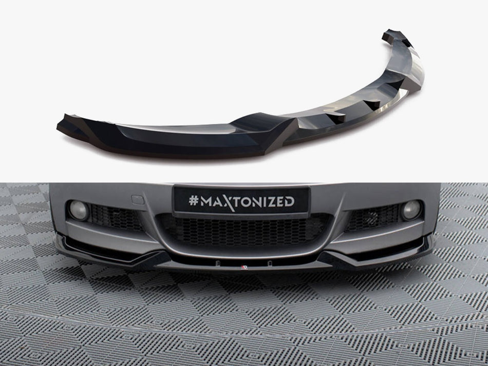 Maxton Design Front Splitter V.1 BMW 1 M-Pack E82 - BM-1-82-MPACK-C-FD1G - Image 1