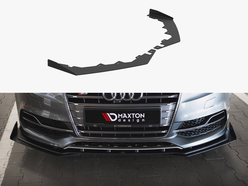 Maxton Design Front Flaps Audi S3 / A3 S-Line Sedan 8V - AUS33SCNC-FSF1G - Image 1