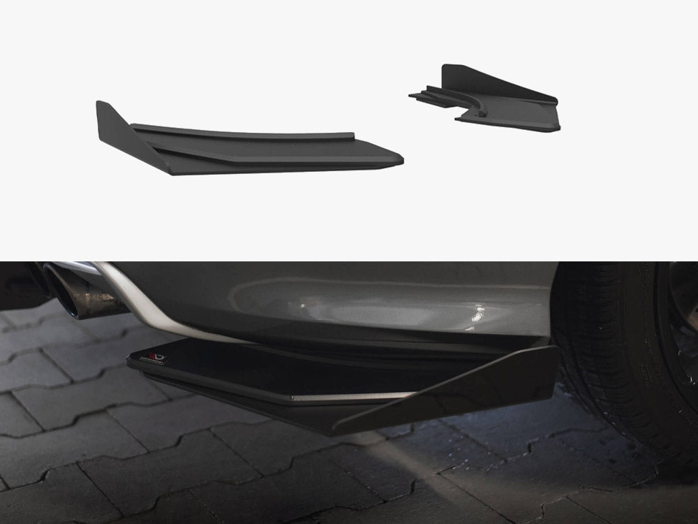 Maxton Design Street Pro Rear Side Splitters + Flaps Audi S3 Sedan 8V - AUS33SCNC-RSD1B+RSF1G - Image 1