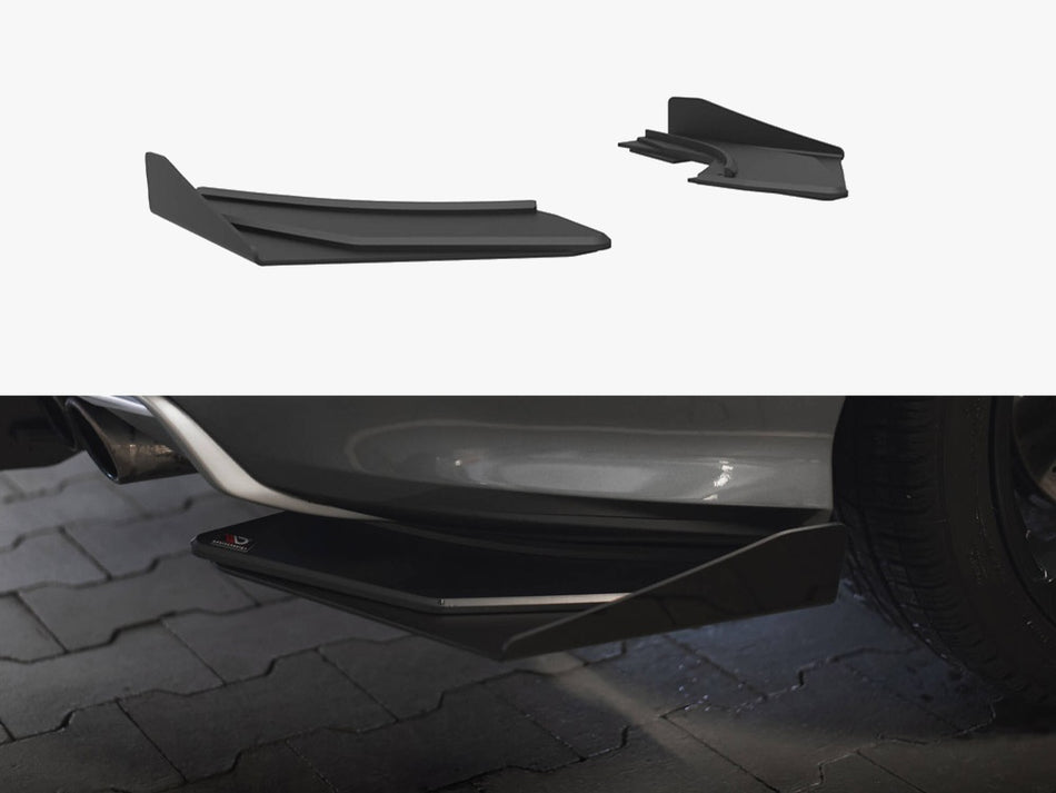 Maxton Design Street Pro Rear Side Splitters + Flaps Audi S3 Sedan 8V - AUS33SCNC-RSD1B+RSF1G - Image 1