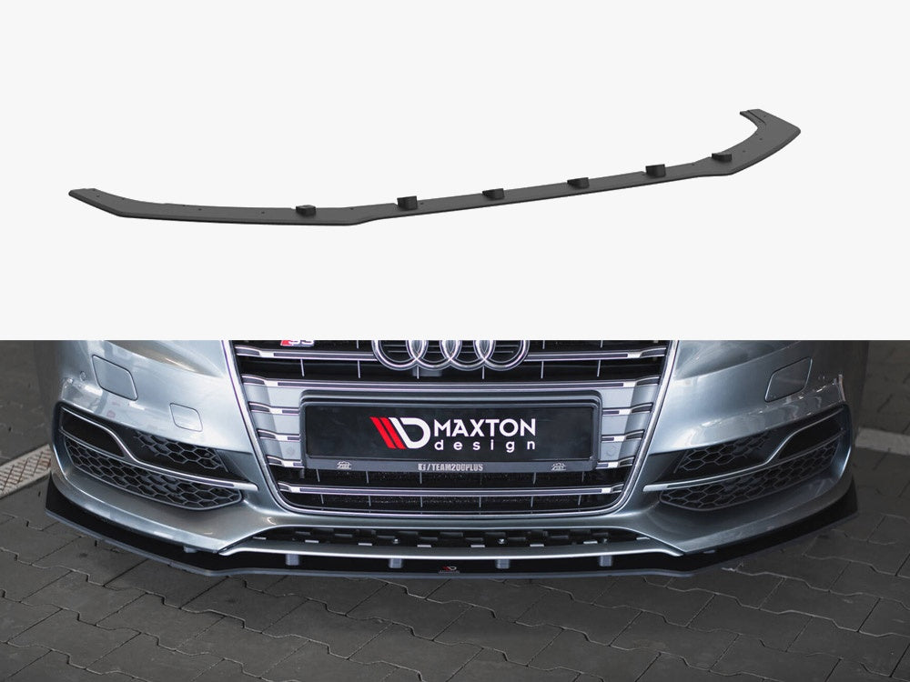 Maxton Design Street PRO Front Splitter Audi S3 / A3 S-Line Sedan 8V - AUS33SCNC-FD1B - Image 1