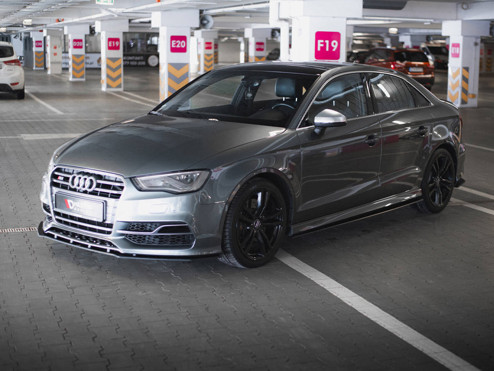 Maxton Design Street PRO Front Splitter Audi S3 / A3 S-Line Sedan 8V - AUS33SCNC-FD1B - Image 3