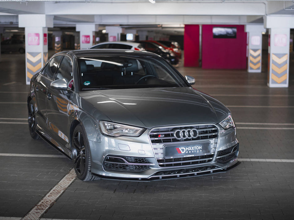 Maxton Design Street PRO Front Splitter Audi S3 / A3 S-Line Sedan 8V - AUS33SCNC-FD1B - Image 2
