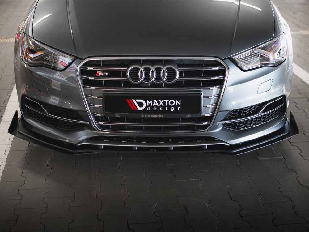 Maxton Design Street PRO Front Splitter + Flaps Audi S3 / A3 S-Line Sedan 8V - AUS33SCNC-FD1B+FSF1G - Image 4