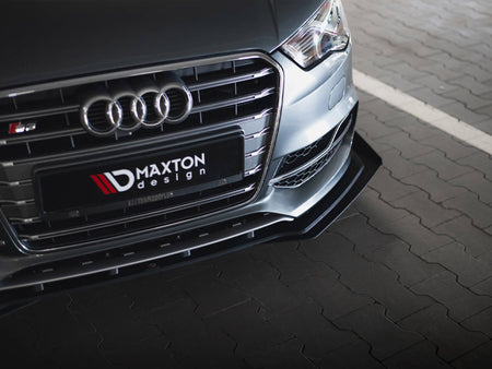 Maxton Design Street PRO Front Splitter + Flaps Audi S3 / A3 S-Line Sedan 8V - AUS33SCNC-FD1B+FSF1G - Image 5