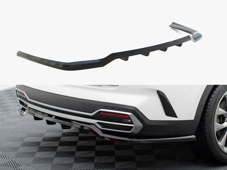 Maxton Design Central Rear Splitter (Vertical Bars) Kia Sorento Mk4 - KI-SO-4-RD1G+RD2G - Image 1