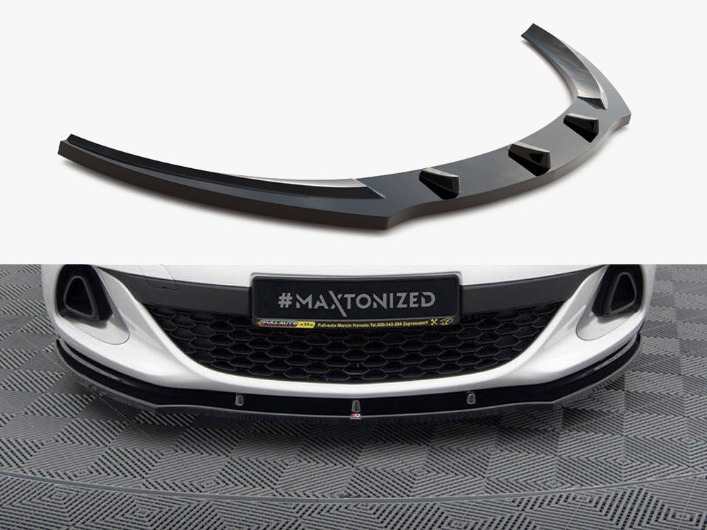 Maxton Design Front Splitter V.1 Opel Astra J OPC / VXR - OP-AS-4-OPC-FD1G - Image 1