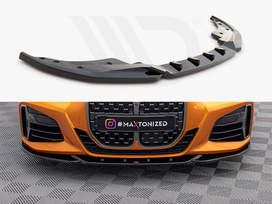 MAXTON DESIGN Front Splitter V.4 BMW 4 M-Pack / M440i G22 / G23