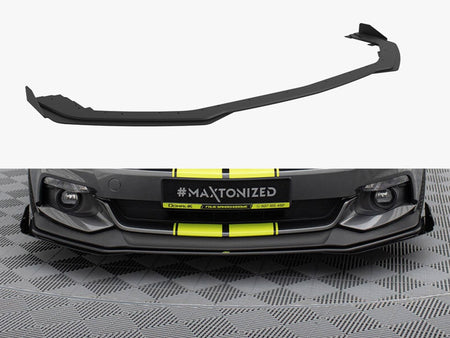 Maxton Design Street PRO Front Splitter + Flaps Ford Mustang GT Mk6 - FOMU6GTCNC-FD1B+FSF1G - Image 1