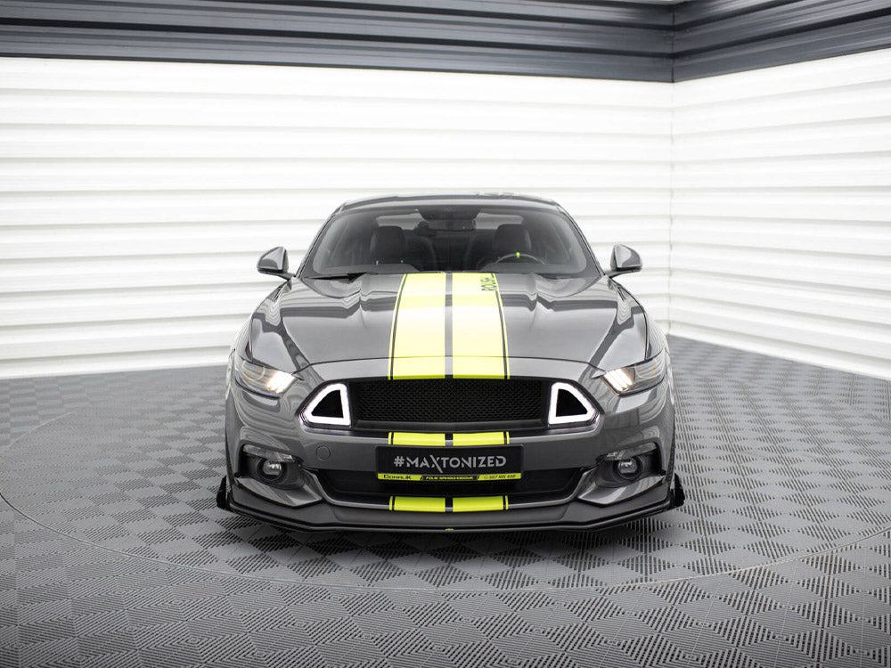 Maxton Design Street PRO Front Splitter + Flaps Ford Mustang GT Mk6 - FOMU6GTCNC-FD1B+FSF1G - Image 3