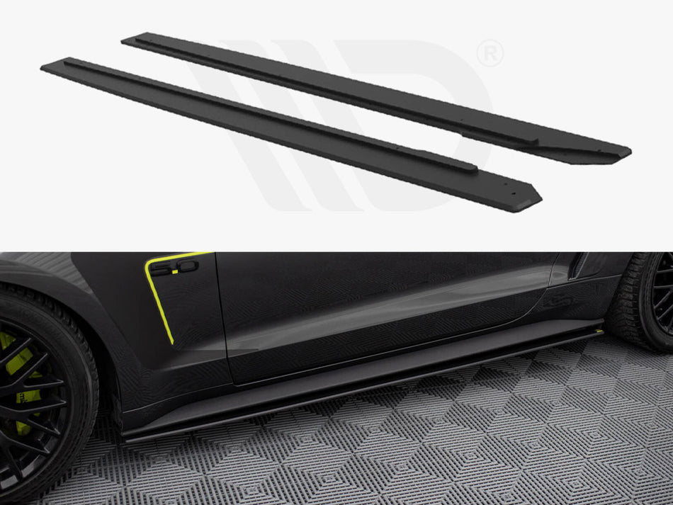 MAXTON DESIGN Street PRO Side Skirts Diffusers Ford Mustang GT Mk6