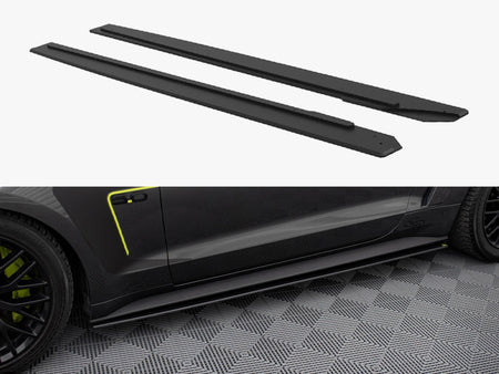 Maxton Design Street PRO Side Skirts Diffusers Ford Mustang GT Mk6 - FOMU6GTCNC-SD1B - Image 1