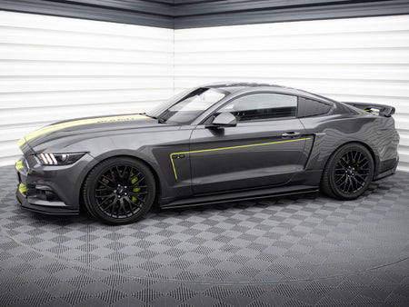Maxton Design Street PRO Side Skirts Diffusers Ford Mustang GT Mk6 - FOMU6GTCNC-SD1B - Image 2