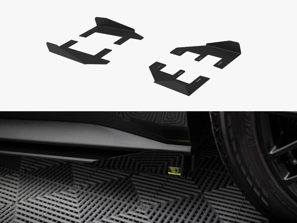 Maxton Design Side Flaps Ford Mustang GT Mk6 - FOMU6GTCNC-SF1G - Image 1