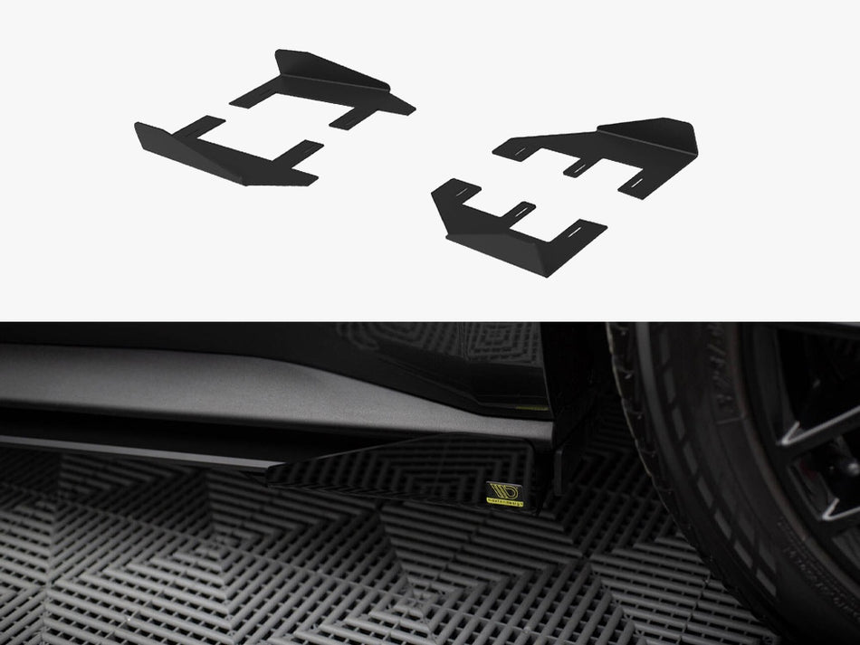 Maxton Design Side Flaps Ford Mustang GT Mk6 - FOMU6GTCNC-SF1G - Image 1
