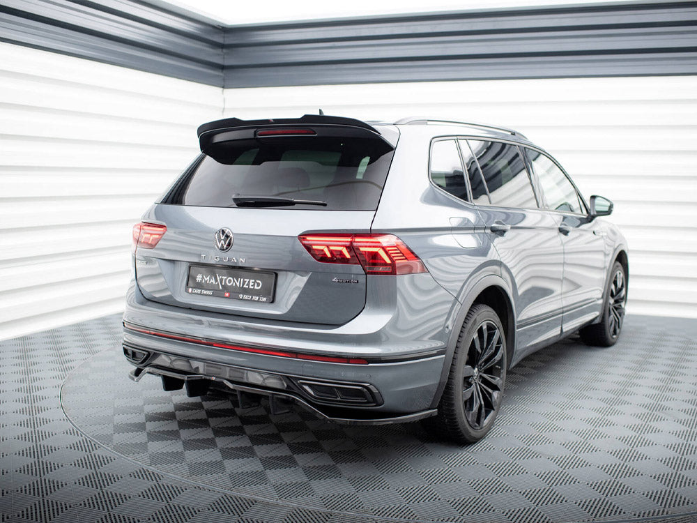 Maxton Design Rear Splitter (Vertical Bars) Volkswagen Tiguan Allspace R-Line Mk2 Facelift - VW-TI-2F-RLINE-LWB-RD1G+RD2G - Image 2