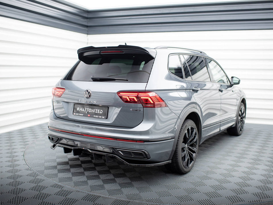 Maxton Design Rear Splitter (Vertical Bars) Volkswagen Tiguan Allspace R-Line Mk2 Facelift - VW-TI-2F-RLINE-LWB-RD1G+RD2G - Image 2