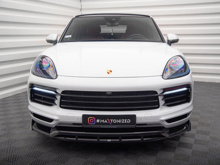 Maxton Design Front Splitter Porsche Cayenne Coupe / SUV Mk3 - PO-CAY-3-C-FD1G+FD1RG - Image 2
