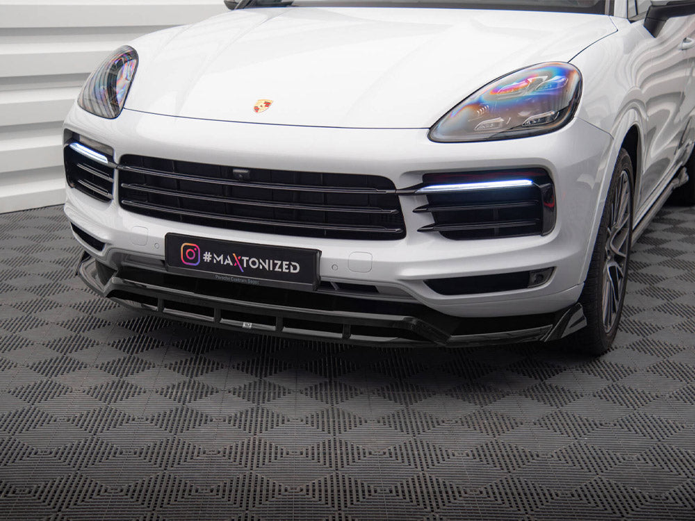 Maxton Design Front Splitter Porsche Cayenne Coupe / SUV Mk3 - PO-CAY-3-C-FD1G+FD1RG - Image 3
