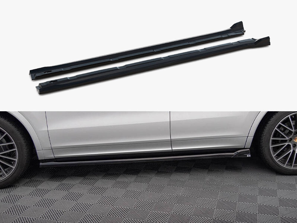 Maxton Design Side Skirts Diffusers Porsche Cayenne Coupe / SUV Mk3 - PO-CAY-3-C-SD1G - Image 1