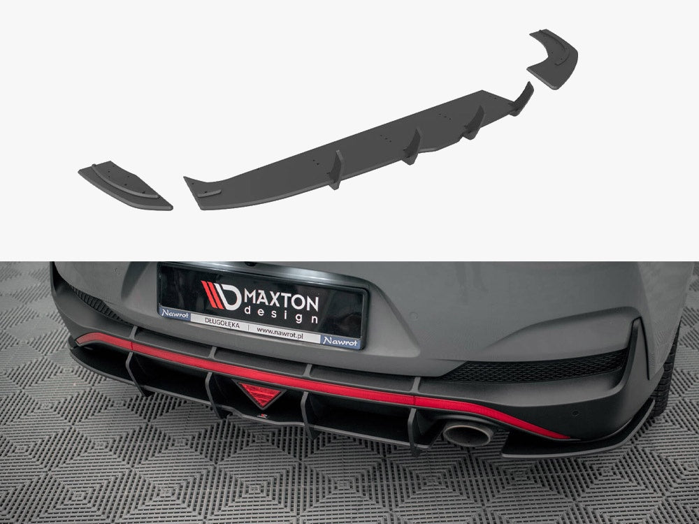 Maxton Design Street PRO Rear Diffuser Hyundai I30 Fastback N-Line Mk3 Facelift - HYI303FNLINEFBCNC-RS1B - Image 1