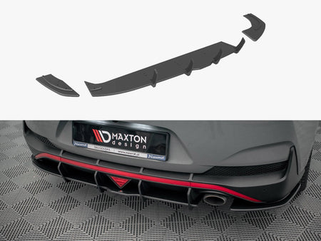 Maxton Design Street PRO Rear Diffuser Hyundai I30 Fastback N-Line Mk3 Facelift - HYI303FNLINEFBCNC-RS1B - Image 1