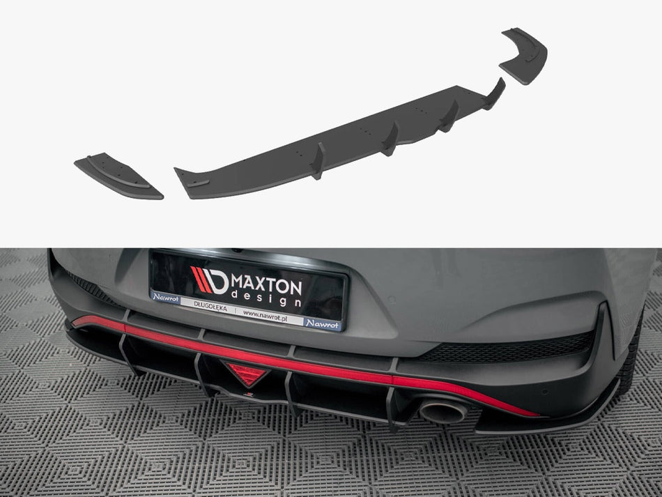 Maxton Design Street PRO Rear Diffuser Hyundai I30 Fastback N-Line Mk3 Facelift - HYI303FNLINEFBCNC-RS1B - Image 1