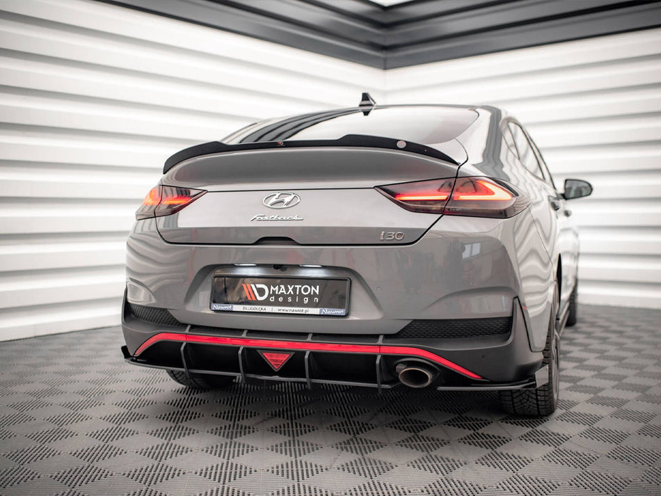 Maxton Design Street PRO Rear Diffuser + Flaps Hyundai I30 Fastback N-Line Mk3 Facelift - HYI303FNLINEFBCNC-RS1B+RSF1G - Image 2