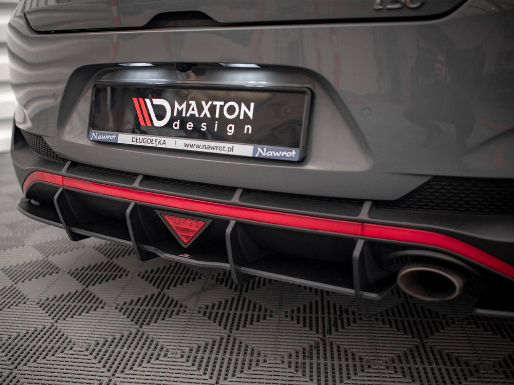 Maxton Design Street PRO Rear Diffuser + Flaps Hyundai I30 Fastback N-Line Mk3 Facelift - HYI303FNLINEFBCNC-RS1B+RSF1G - Image 6
