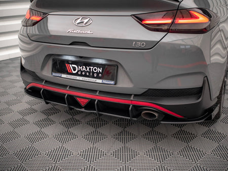 Maxton Design Street PRO Rear Diffuser + Flaps Hyundai I30 Fastback N-Line Mk3 Facelift - HYI303FNLINEFBCNC-RS1B+RSF1G - Image 5