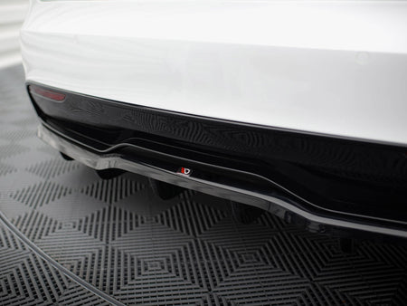Rear Splitter (Vertical Bars) V.1 Tesla Model S Plaid Mk1 Facelift