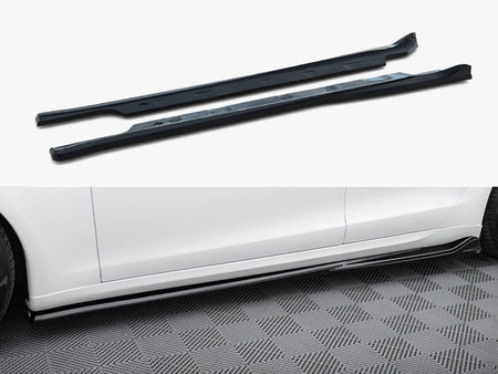 Maxton Design Side Skirts Diffusers V.1 Tesla Model S Plaid Mk1 Facelift - TE-MODELS-1F2-PL-SD1G - Image 1