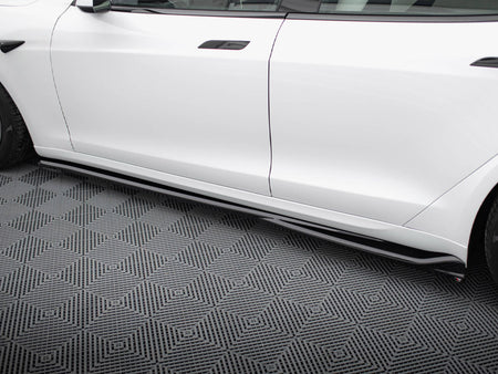 Maxton Design Side Skirts Diffusers V.1 Tesla Model S Plaid Mk1 Facelift - TE-MODELS-1F2-PL-SD1G - Image 4
