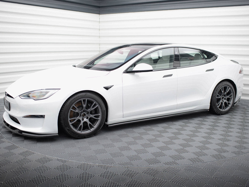 Maxton Design Side Skirts Diffusers V.2 Tesla Model S Plaid Mk1 Facelift - TE-MODELS-1F2-PL-SD2G - Image 2