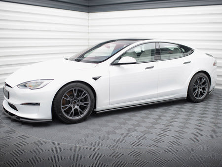 Maxton Design Side Skirts Diffusers V.2 Tesla Model S Plaid Mk1 Facelift - TE-MODELS-1F2-PL-SD2G - Image 2
