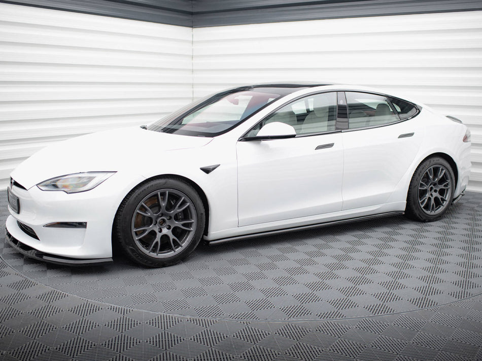 Maxton Design Side Skirts Diffusers V.2 Tesla Model S Plaid Mk1 Facelift - TE-MODELS-1F2-PL-SD2G - Image 2