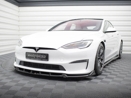 Maxton Design Front Splitter V.1 Tesla Model S Plaid Mk1 Facelift - TE-MODELS-1F2-PL-FD1G - Image 2