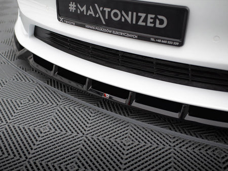 Maxton Design Front Splitter V.1 Tesla Model S Plaid Mk1 Facelift - TE-MODELS-1F2-PL-FD1G - Image 4